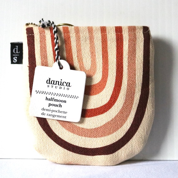 NWT DANICA STUDIO Halfmoon Pouch Solstice Coin Purse 100% Cotton - Picture 1 of 4
